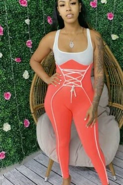 " Coral Jumps " Jumpsuit