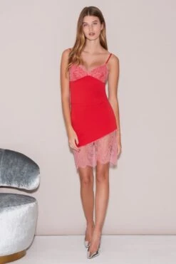 Jersey & Lace Mini Skirt -Layer Outfit 29789433593928 7