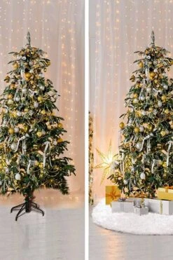Christmas Tree Skirt For Xmas Tree Holiday Party Decorations Christmas Tree Decoration -Layer Outfit 29789752164414 9