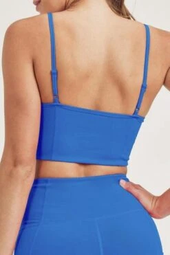 Blue Essential Sports Bra & Short Set 13 Blue Essential Sports Bra & Short Set -Layer Outfit 29792106053829 4