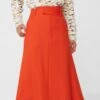 Side Tucked Skirt In Orange -Layer Outfit 29797598232661 1