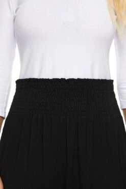 SMOCKED BLACK SKIRT -Layer Outfit 29823037866093 3