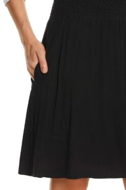 SMOCKED BLACK SKIRT -Layer Outfit 29823037898861 4