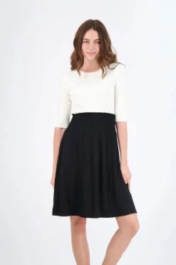 SMOCKED BLACK SKIRT -Layer Outfit 29823037997165 7