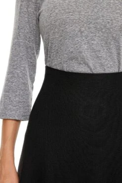 SMOCKED BLACK SKIRT -Layer Outfit 29823038161005 12