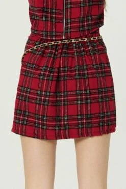 Jasper Mini Skirt In Plaid -Layer Outfit 29826015821909 6