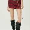 Jasper Mini Skirt In Plaid -Layer Outfit 29826016018517 1