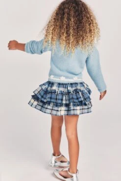 LoveShackFancy Girls Plaid Billie Skirt 13 LoveShackFancy Girls Plaid Billie Skirt -Layer Outfit 29869885882553 6