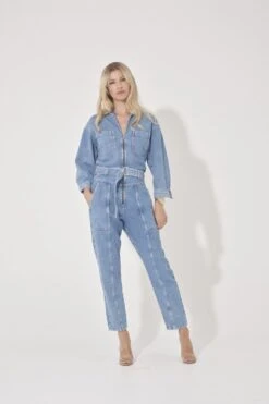 Angie The Relaxed Military Jumpsuit | The Sky's The Limit [Light Blue]