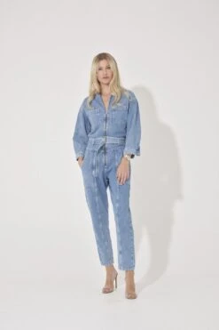 Angie The Relaxed Military Jumpsuit | The Sky's The Limit [Light Blue] -Layer Outfit 29880080171199 2