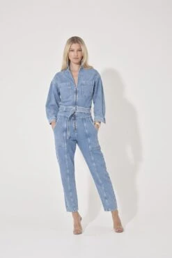 Angie The Relaxed Military Jumpsuit | The Sky's The Limit [Light Blue] -Layer Outfit 29880080400575 3