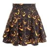 Premium Scary Pumpkin Stretch Lycra Skirt -Layer Outfit 29929197142103 1