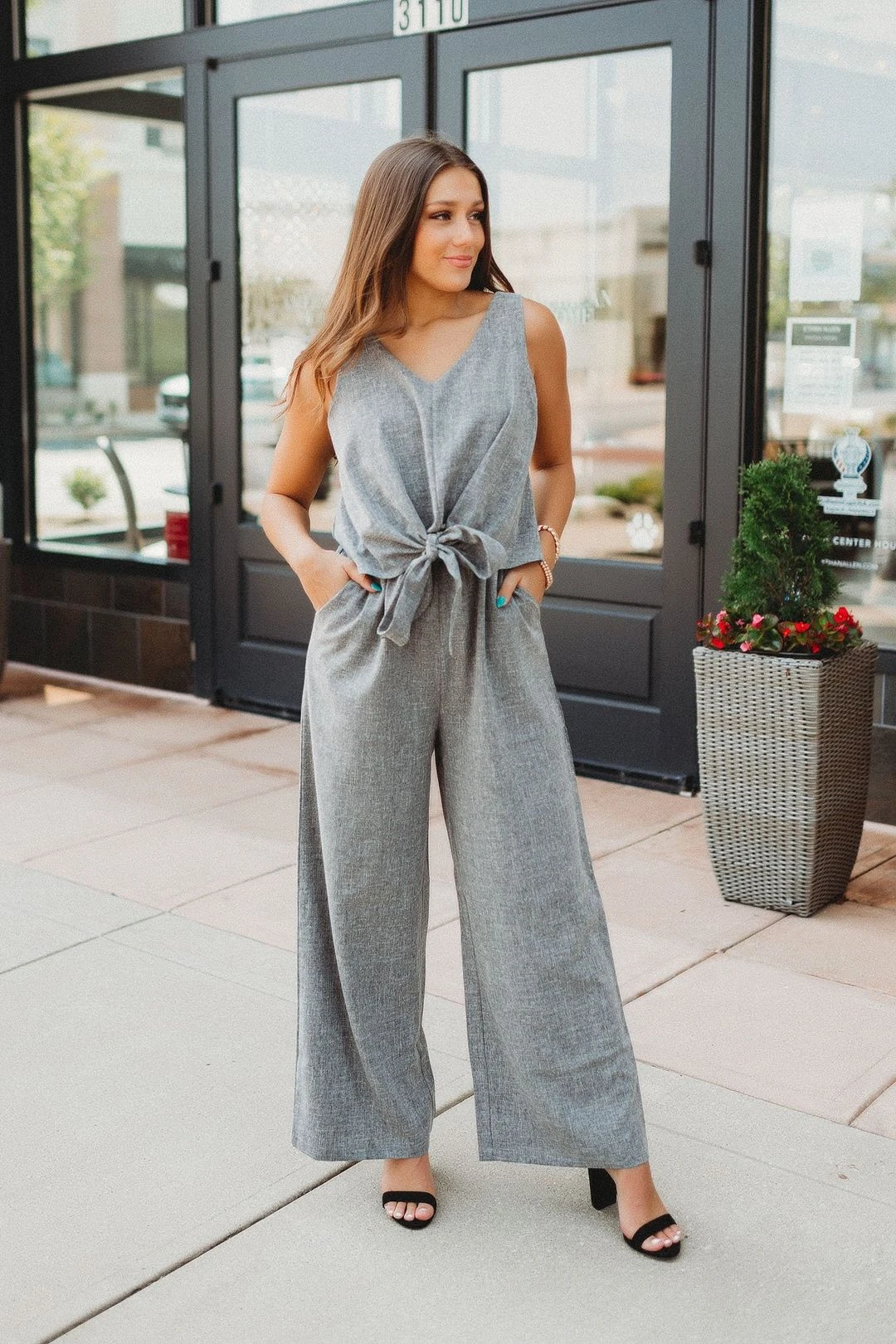 On Good Terms Jumpsuit (Charcoal) 3 On Good Terms Jumpsuit (Charcoal)