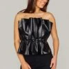 Buddy Love Giselle Black Peplum Top -Layer Outfit 29997220135009 1