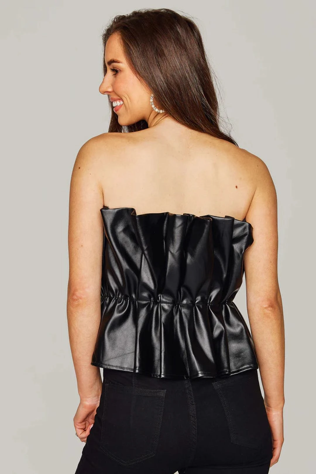 Buddy Love Giselle Black Peplum Top 5 Buddy Love Giselle Black Peplum Top - Image 3