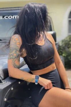 Sexy Yet Savage® Iridescent Peekaboo Sports Bra | Kendall Collection | Iridescent Camo -Layer Outfit 30001361846452 3