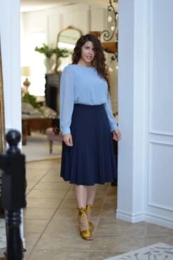 Jay Navy Skirt 17 Jay Navy Skirt -Layer Outfit 30004998340790 4