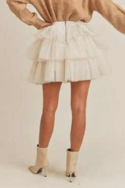Naomi Ruffled Tulle Skirt -Layer Outfit 30063756804185 3
