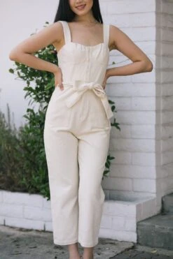 Miranda Button Bustier Jumpsuit -Layer Outfit 30075690844271 5