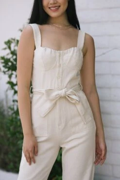 Miranda Button Bustier Jumpsuit -Layer Outfit 30075690942575 7