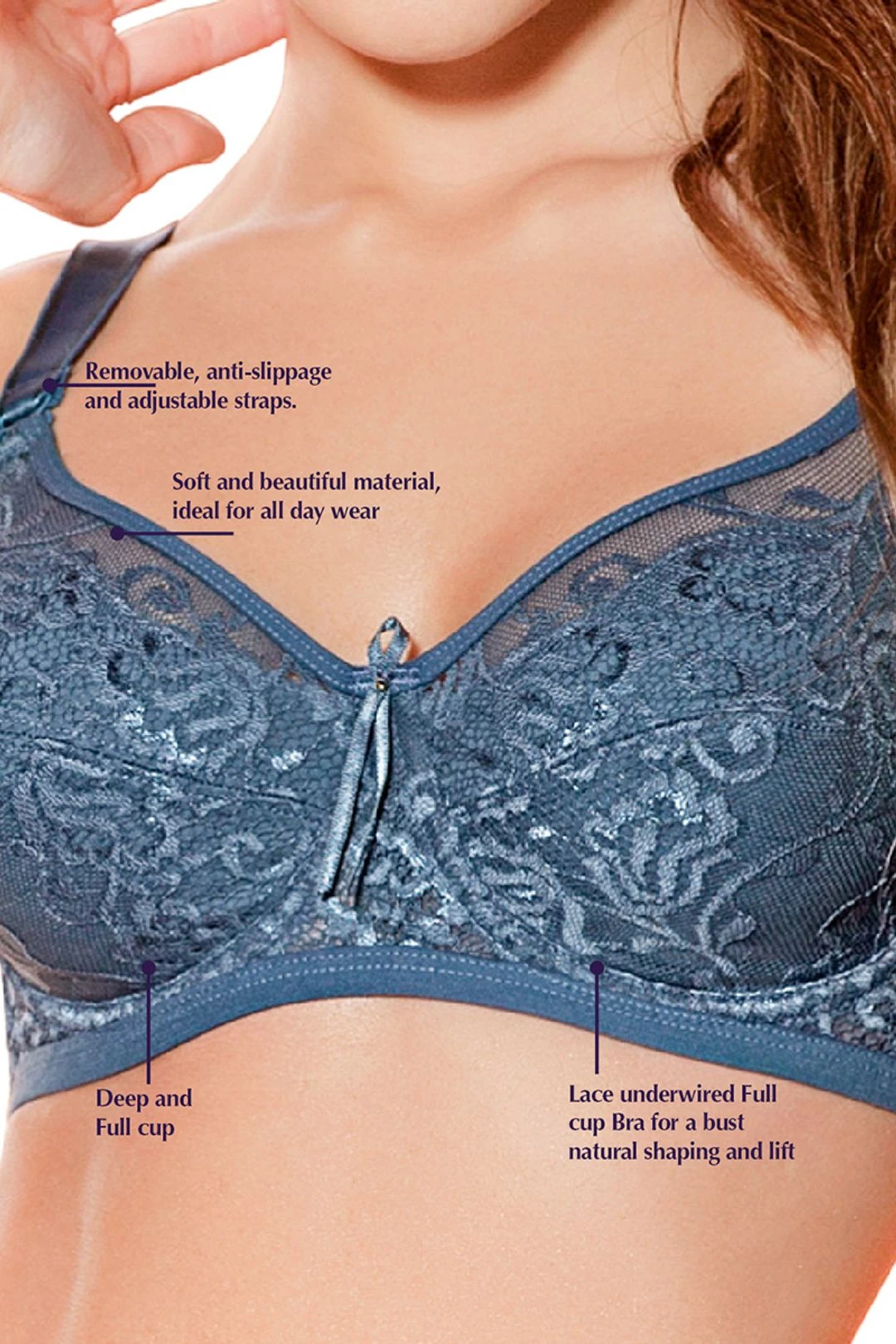 Siluet Sheer Lace Bra With Underwire 4 Siluet Sheer Lace Bra With Underwire - Image 2