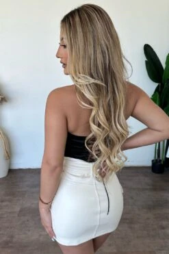 Karly Cargo Skirt (Ivory) -Layer Outfit 30128996188237 2