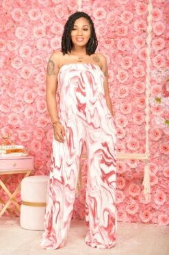 MARBLE BEAUTY JUMPSUIT (PINK)
