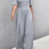 'Jamila' Wide Leg Jumpsuit ( 4 COLORS )