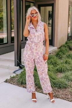 In Full Bloom Denim Jumpsuit 11 In Full Bloom Denim Jumpsuit -Layer Outfit 30157676773450 5