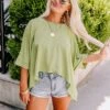 One Way Ticket Shift Top In Lime Punch -Layer Outfit 30173938974794 1