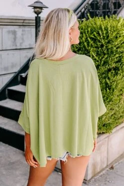 One Way Ticket Shift Top In Lime Punch -Layer Outfit 30173939073098 4