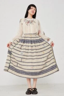 Skirt In Blue Stripe