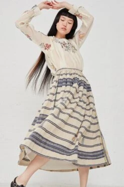 Skirt In Blue Stripe 10 Skirt In Blue Stripe -Layer Outfit 30177938505813 3