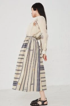 Skirt In Blue Stripe 11 Skirt In Blue Stripe -Layer Outfit 30177938538581 4