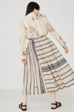 Skirt In Blue Stripe 12 Skirt In Blue Stripe -Layer Outfit 30177938571349 5