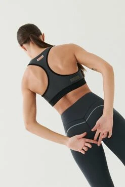 GAME DAY SPORTS BRA IN CHARCOAL -Layer Outfit 30225182752957 4