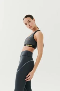 GAME DAY SPORTS BRA IN CHARCOAL -Layer Outfit 30225183277245 3