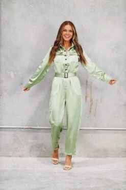 Downtown Beauty Jumpsuit - Olive