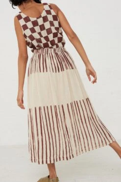 Double Layered Skirt In Print -Layer Outfit 30270398890069 5