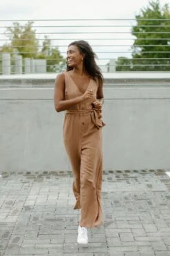 Kristoff Jumpsuit - Camel -Layer Outfit 30271774949526 7