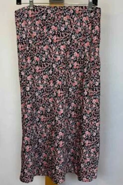 Mi Ami Women's Size L Pink Floral Skirt -Layer Outfit 30289767465042 2