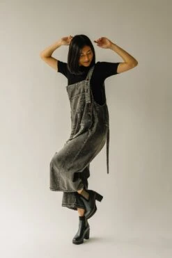 The Quentin Wide Leg Jumpsuit In Black -Layer Outfit 30308795678823 10