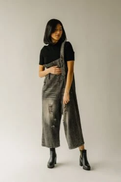 The Quentin Wide Leg Jumpsuit In Black -Layer Outfit 30308795908199 14