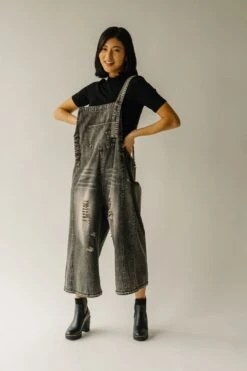 The Quentin Wide Leg Jumpsuit In Black -Layer Outfit 30308796891239 9