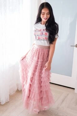 It's All About The Twirls Modest Tulle Skirt 11 It's All About The Twirls Modest Tulle Skirt -Layer Outfit 30349057818676 4