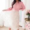 Classic Beauty Modest Embroidered Tulle Skirt 2 Classic Beauty Modest Embroidered Tulle Skirt -Layer Outfit 30349206487092 2