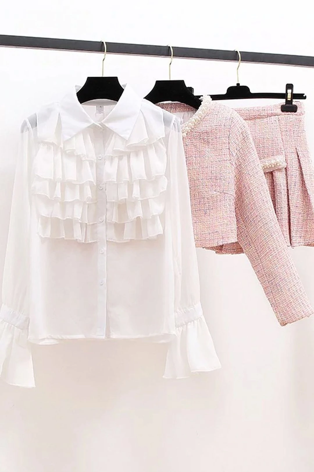 FULTON Jacket & Skirt Set In Pink 7 FULTON Jacket & Skirt Set In Pink - Image 5