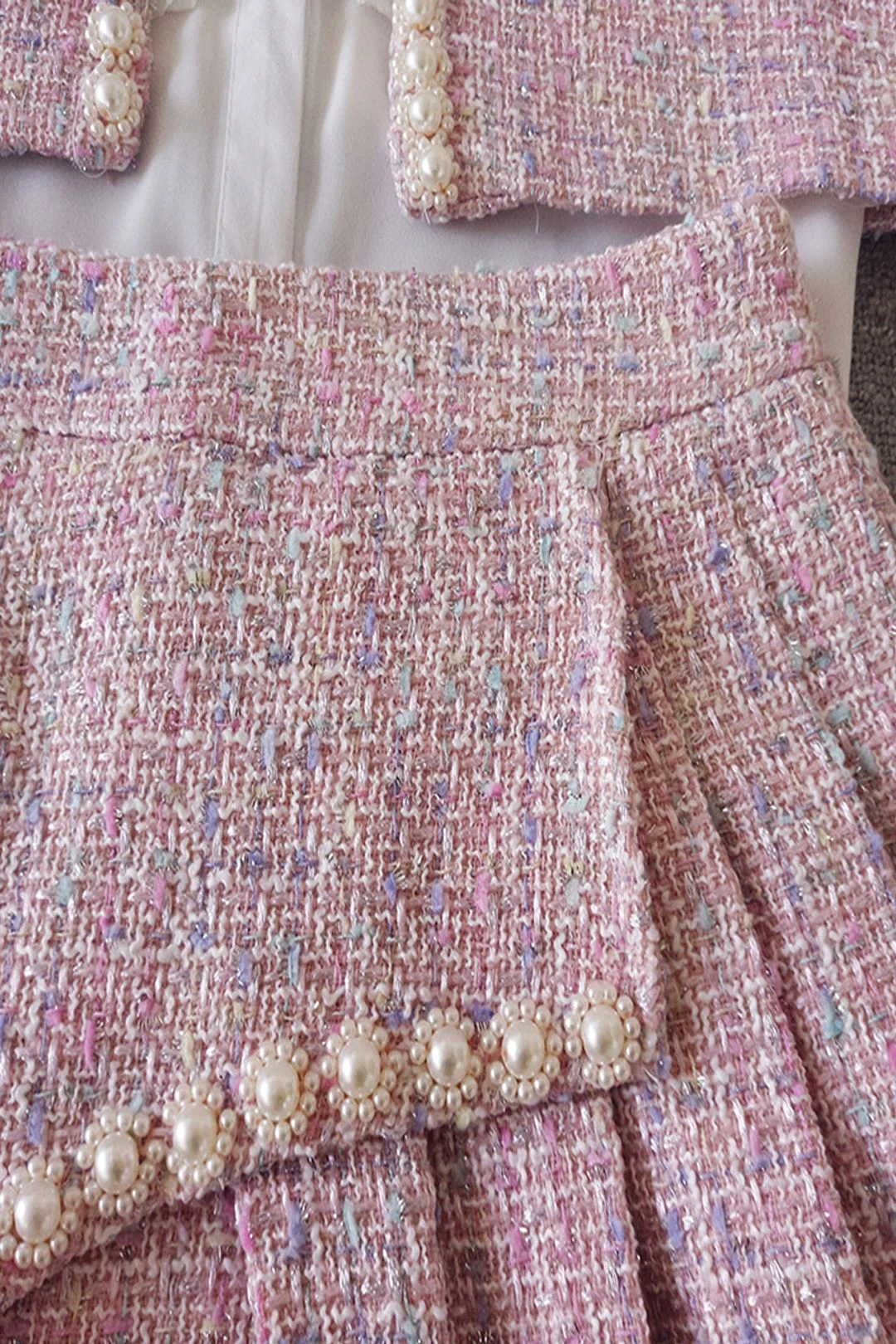 FULTON Jacket & Skirt Set In Pink 8 FULTON Jacket & Skirt Set In Pink - Image 6