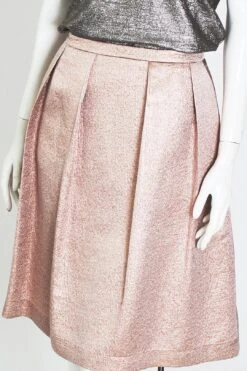 LIA ROSE GOLD PLEATED SKIRT
