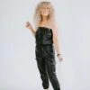 Hendrix Faux Leather Jumpsuit -Layer Outfit 30575225798853 1